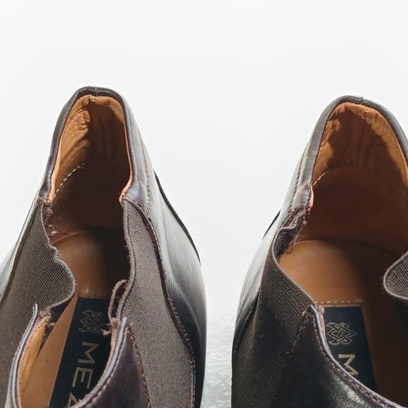 Mezlan Dark Brown Leather Chelsea Boots Mens 10.5 w/ Box & Dust Bag Excellent - Picture 10 of 16